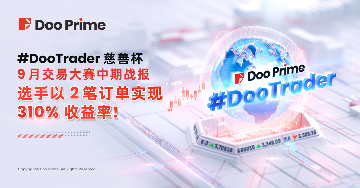 2024 #DooTrader 慈善杯 9 月交易大赛战况速览,选手仅凭2笔订单实现 310% 收益率?