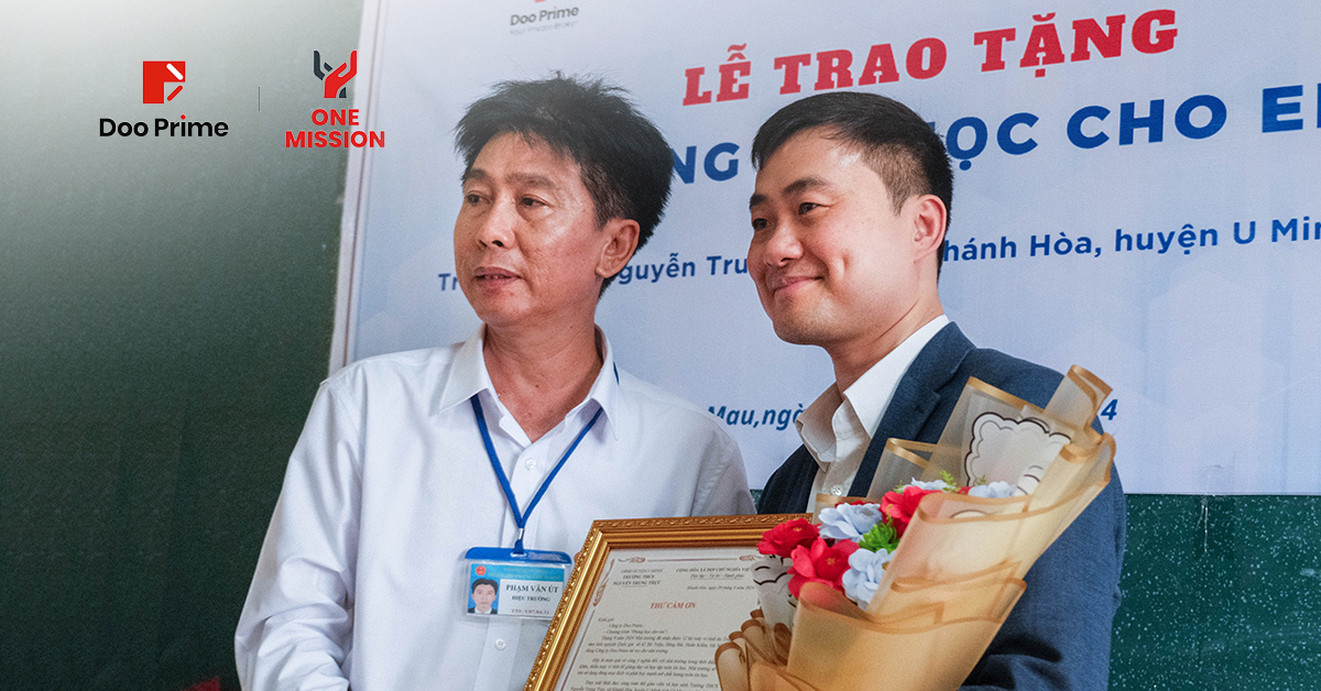 Doo Prime 베트남 자선 여행: 기술로 교육의 빛을 밝히다